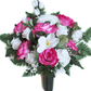 Pink & White Floral Mix FORWARD-FACING Vase