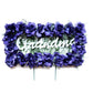 Deep Purple GRANDMA Floral Pillow