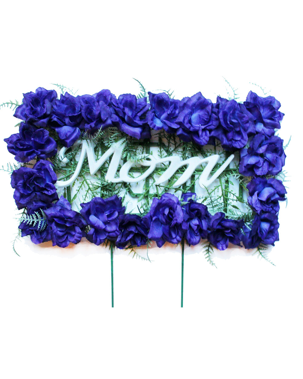 Deep Purple MOM Floral Pillow