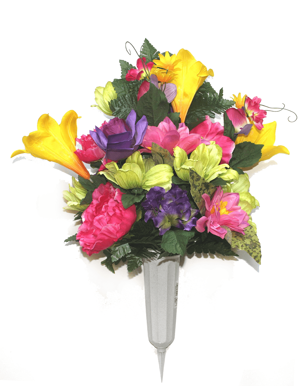 Pink, Kiwi, Yellow & Purple Floral Mix FULL Vase