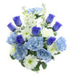 Periwinkle, Blue & White Floral Mix Bush