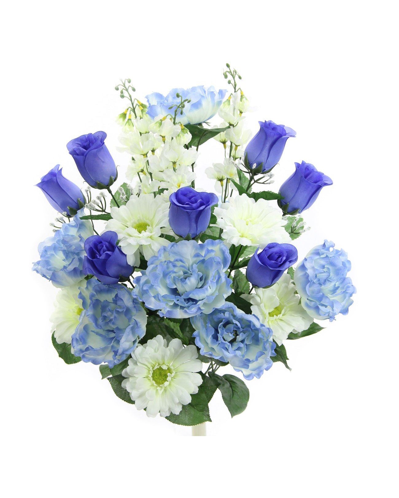 Periwinkle, Blue & White Floral Mix Bush